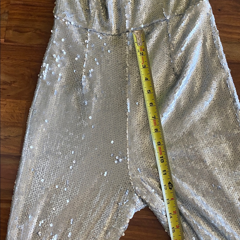 Urban Outfitters Silver Sequin Jumpsuit - Picture 7 of 9